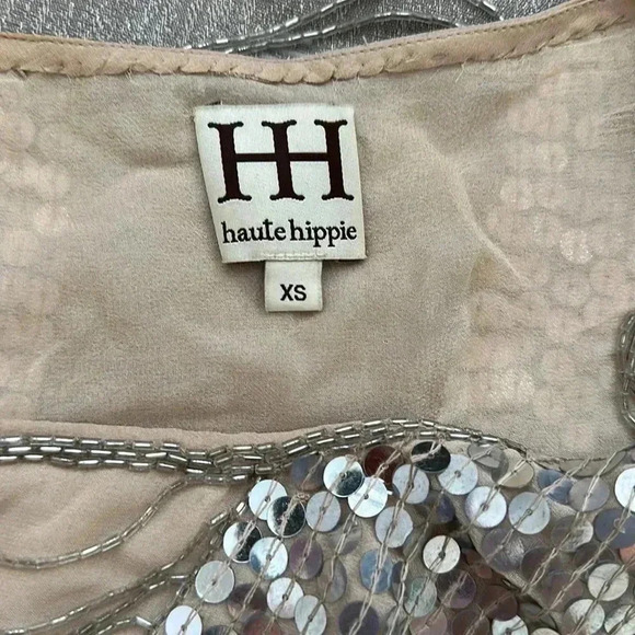 Haute Hippie XS Silver Sequence dress - Picture 11 of 12
